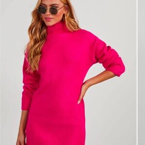 Perfect condition never work mock neck sweater dress